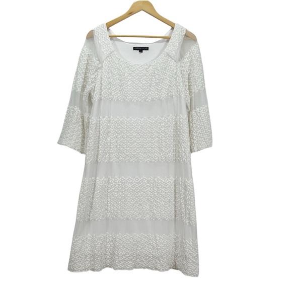 chris McLaughlin Dresses & Skirts - Chris McLaughlin White Lace Dress size 18 women’s